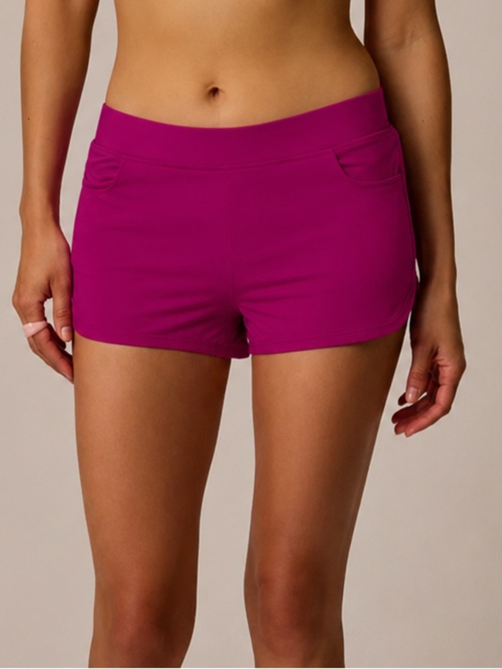 NEW Carve Designs Magenta Athletic Shorts, Performance 4-Way Stretch, M